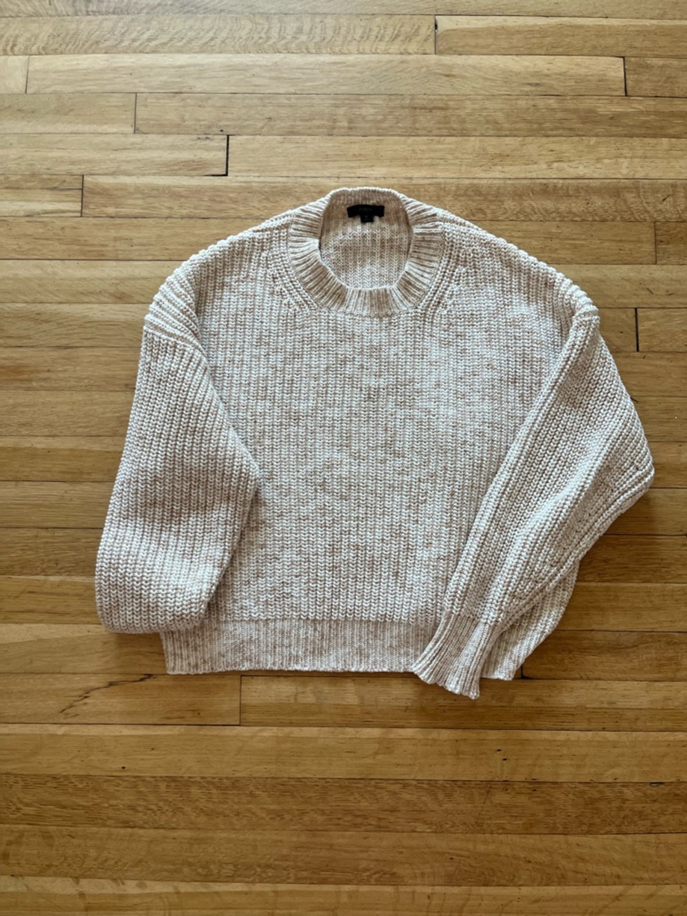 Women’s JCrew Chunky Knit Crewneck Sweater - Cream